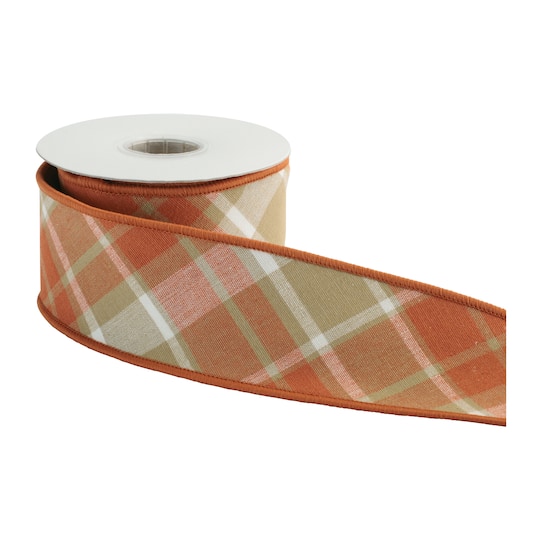 Melrose 2.5" x 5yd. Classic Plaid Wired Cotton Ribbon